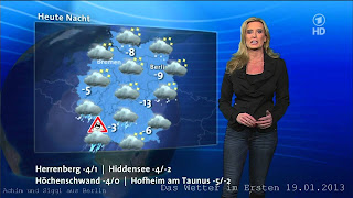DW-TV_ Claudia Kleinert- Doing the Weather_ 1-19-2013